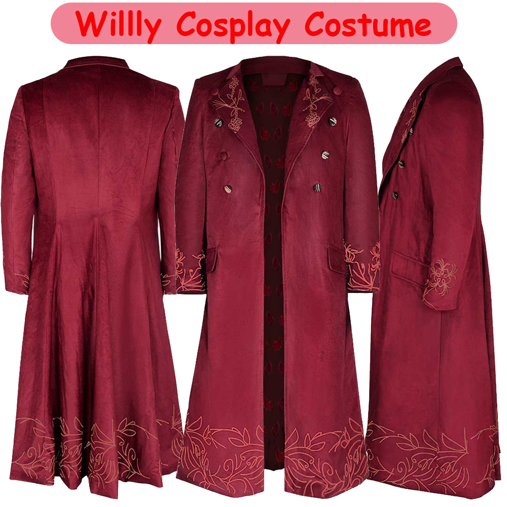 Men Formal Wear Coat - Adult Wonkka Cosplay Jacket Movie Chocolate