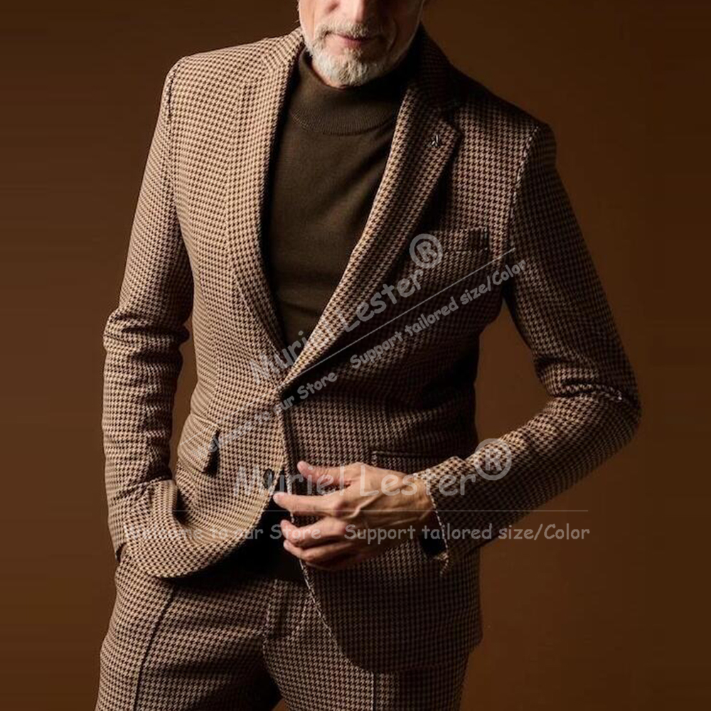 Men'S Formal Wear For Office - Vintage Suits Men 2 Piece Sets