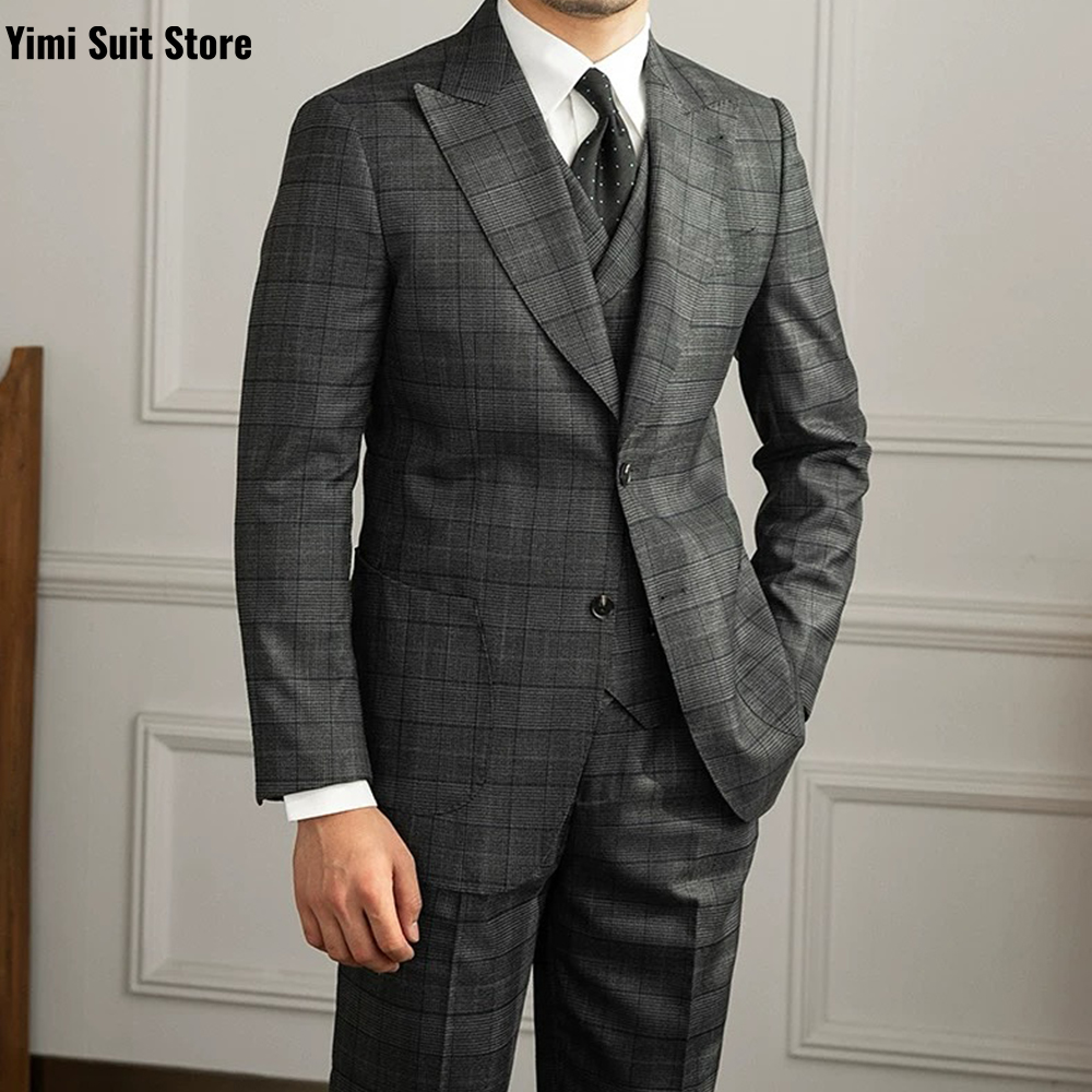 YiMinpwp Men's Suit 3Pcs Set P - Men Formal Wear Modern recension och pris