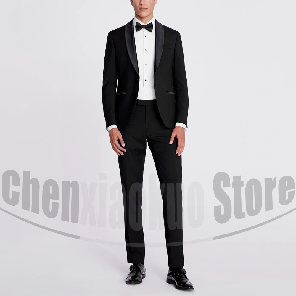 Black Men Suits 2 Piece Fashio - Men Formal Wear Fashion recension och pris