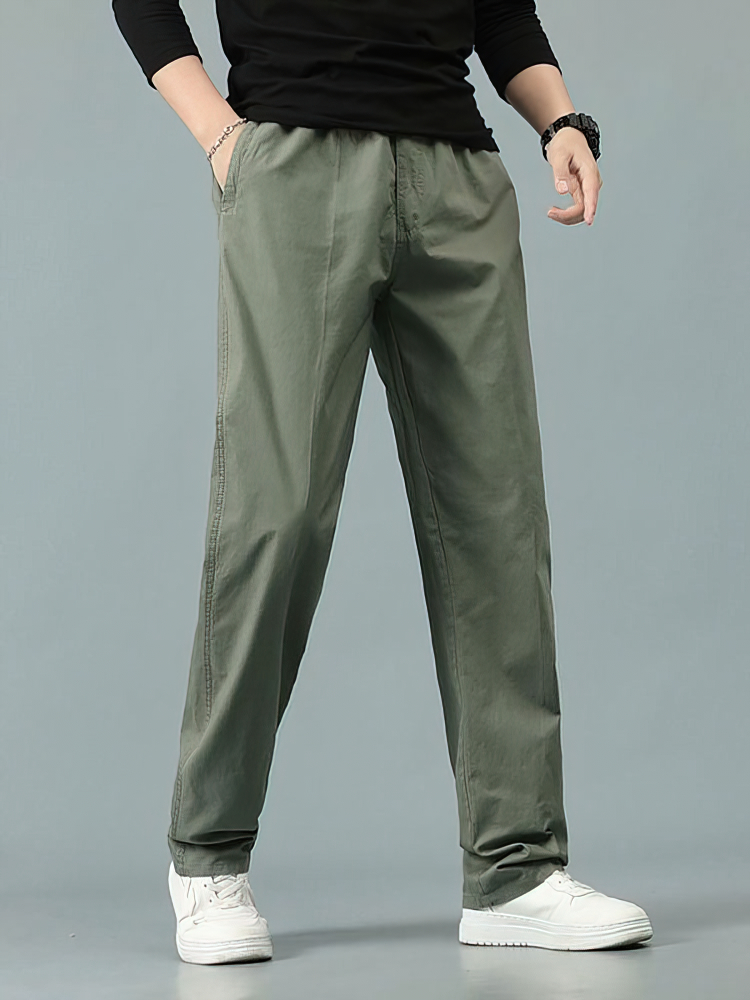 100% Cotton Straight Casual Pa - Men'S Formal Wear For Office recension och pris
