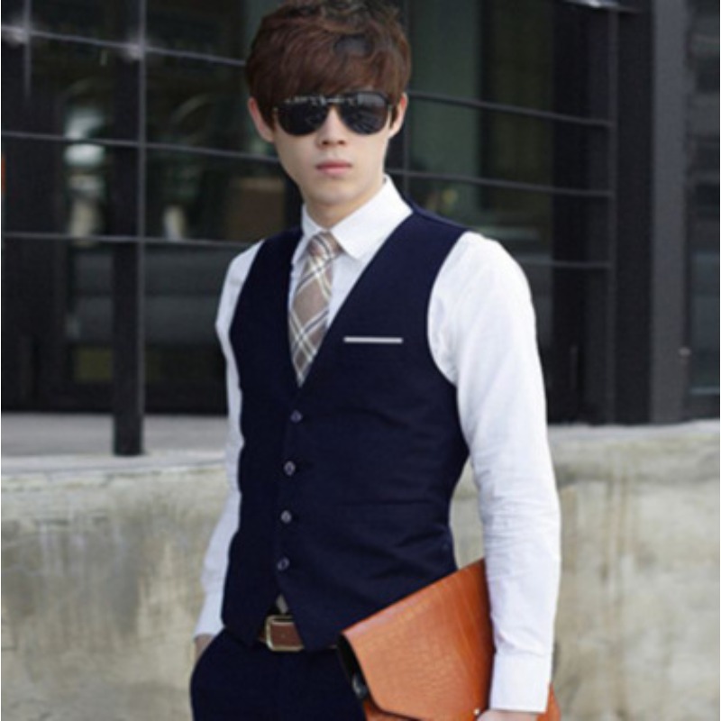 Men British Slim Fit Suit Vest - Men'S Formal Wear For Office recension och pris