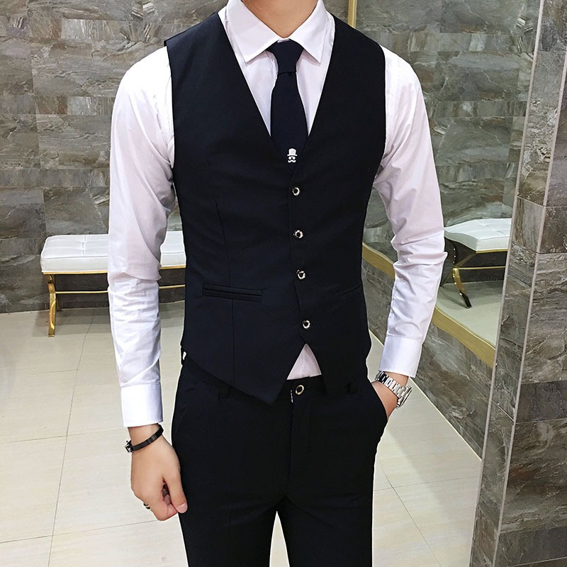 Men British Slim Fit Suit Vest - Men'S Formal Wear For Office recension och pris