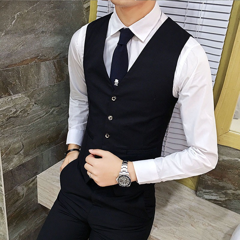 Men British Slim Fit Suit Vest - Men'S Formal Wear For Office recension och pris
