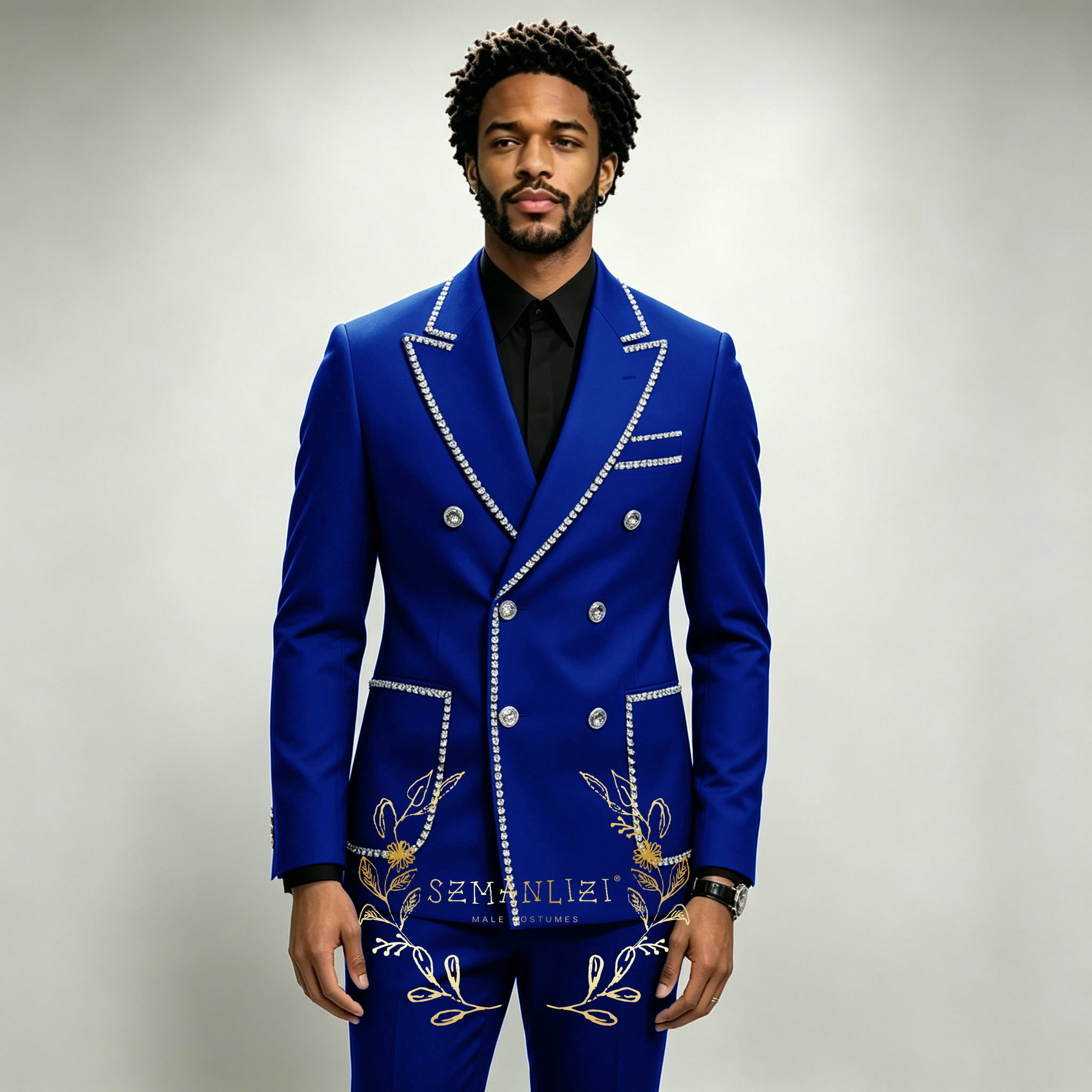 Luxury Men's Suits 2 Pieces Ro - Men Formal Wear For Wedding recension och pris