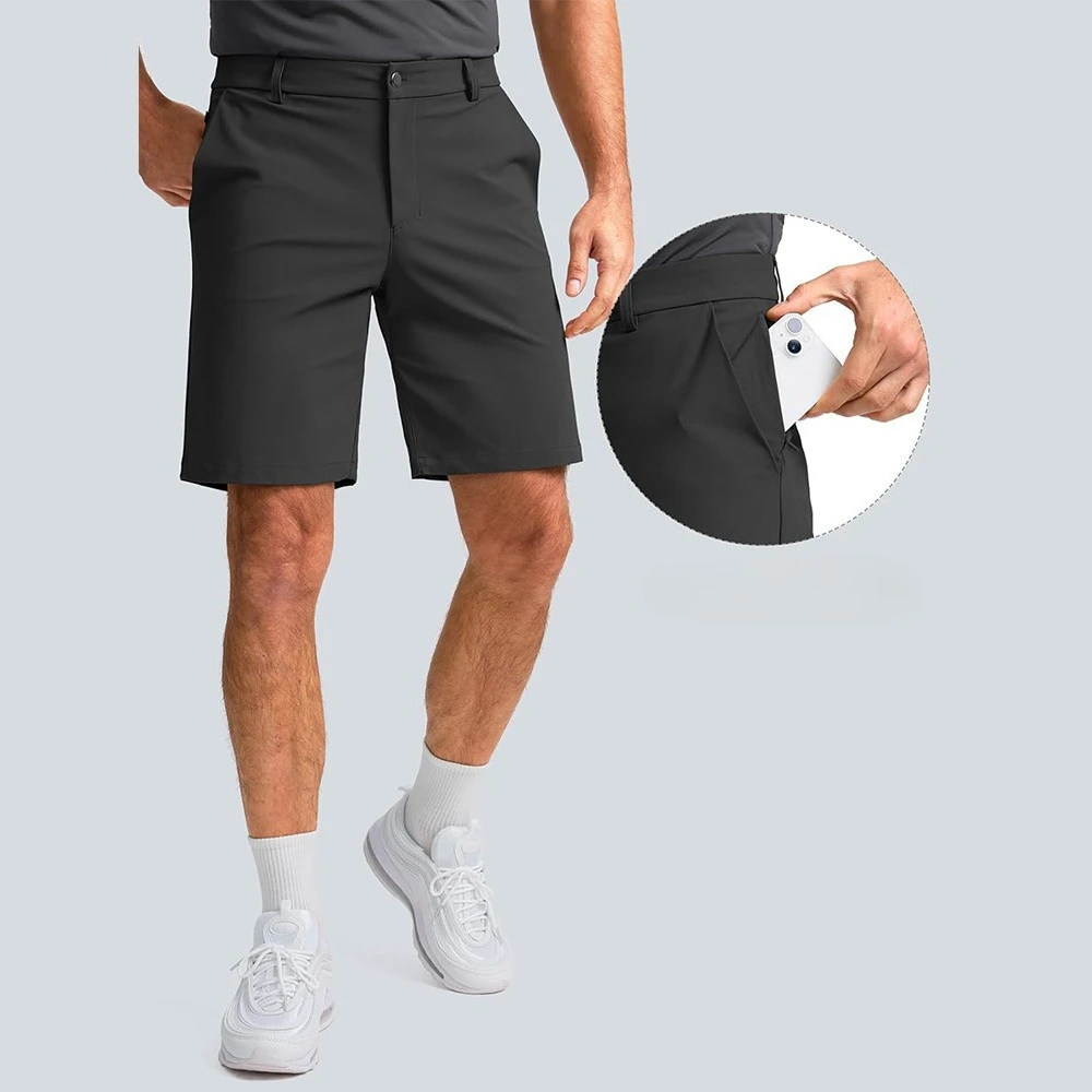 Summer Golf Shorts Men Stretch - Dress Pant Flat Front recension och pris