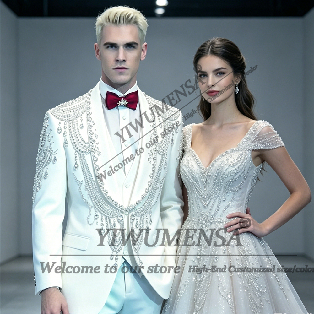 Male Fashion Beading Crystals  - Men Formal Wear Fashion recension och pris