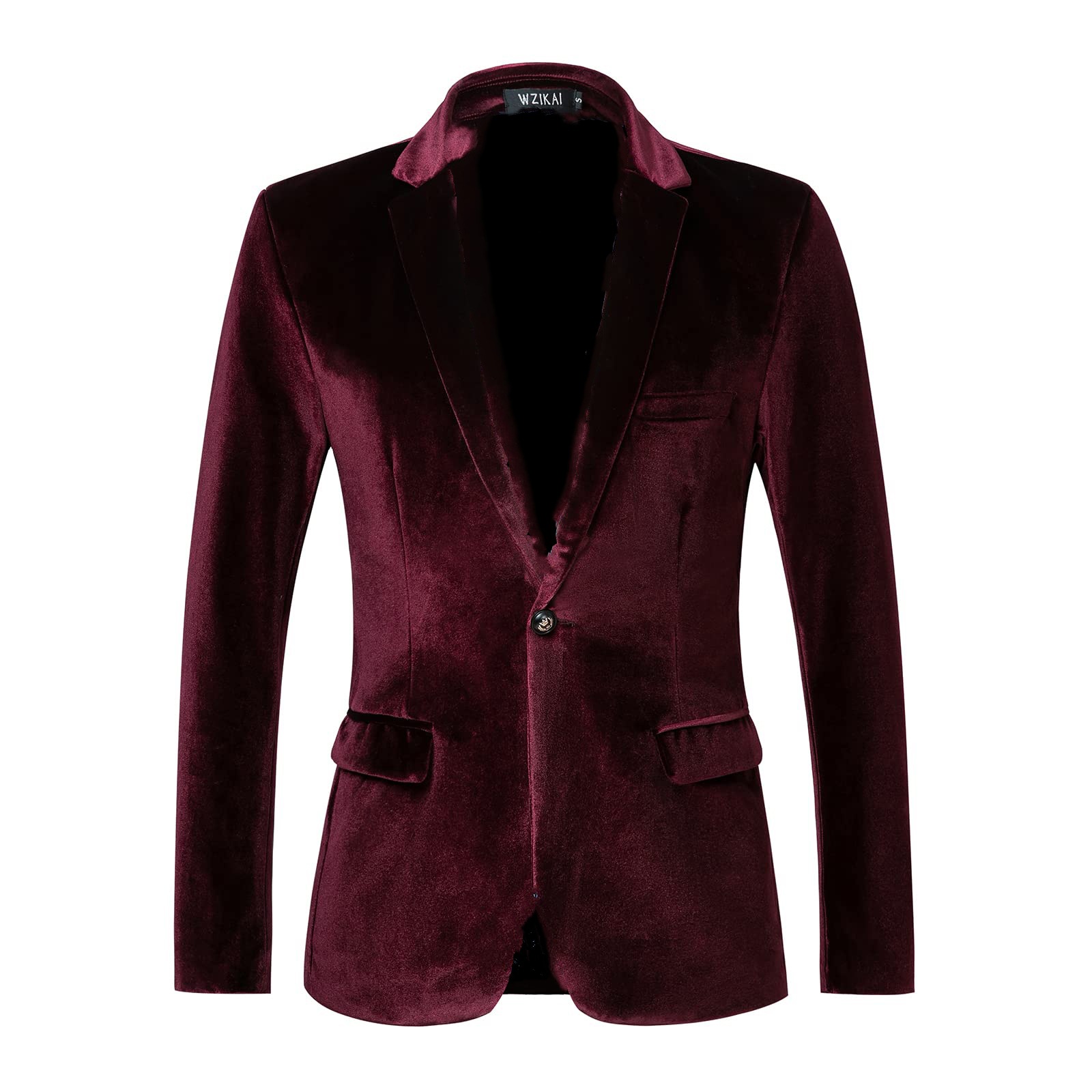 Men's Slim Fit Velvet Blazer J - Men'S Style Formal Wear recension och pris