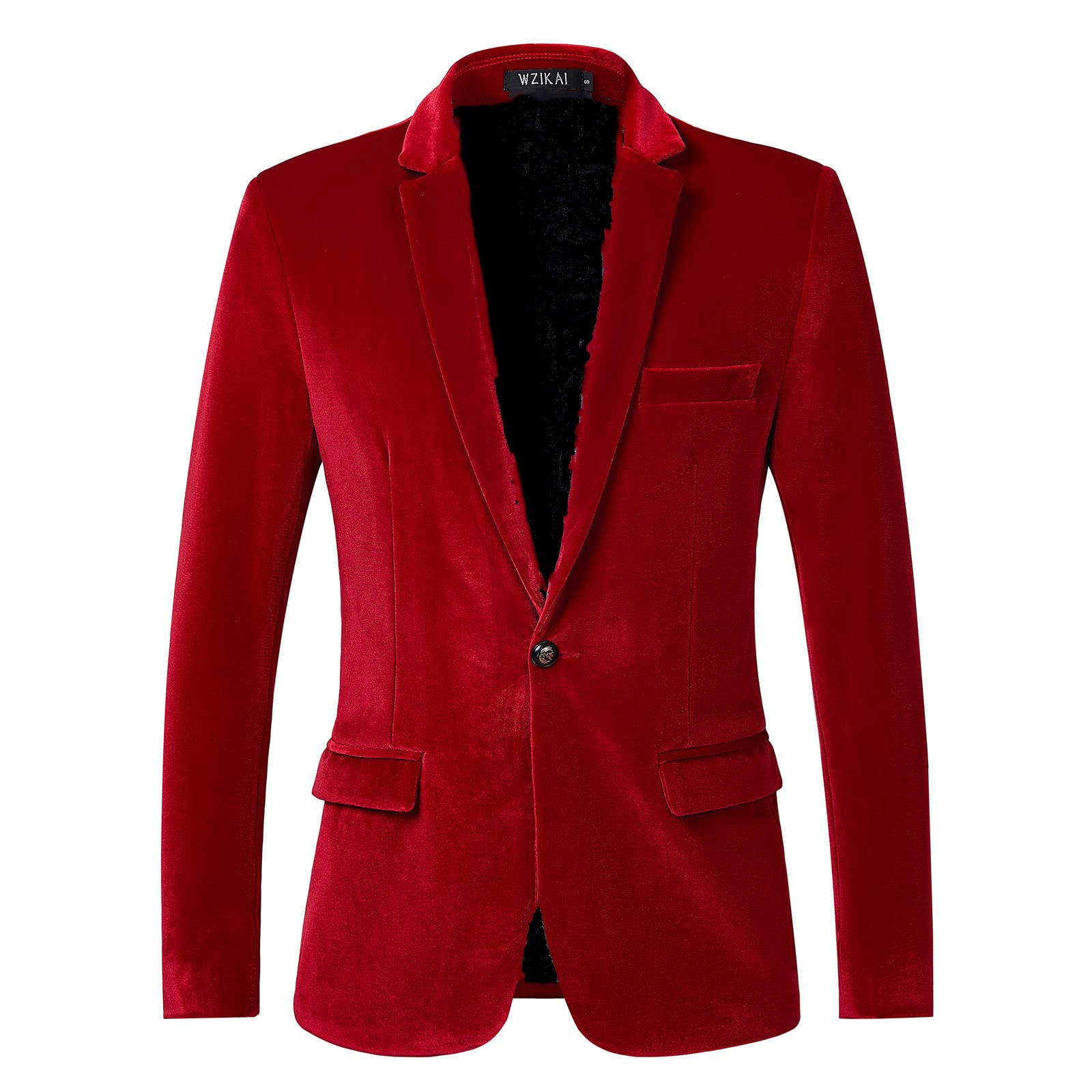 Men's Slim Fit Velvet Blazer J - Men'S Style Formal Wear recension och pris
