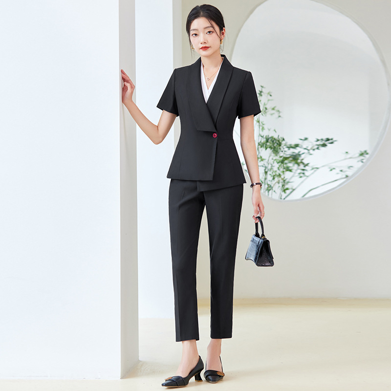 2025Summer New Short Sleeve Su - Dress Pant Flat Front recension och pris
