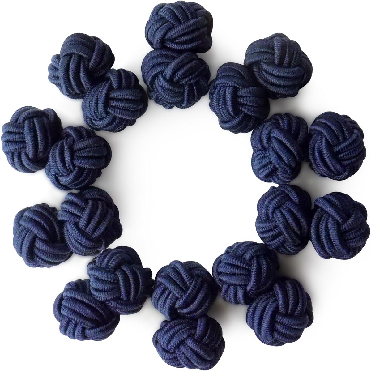 5 Pairs Unisex Fabric Knot Cuf - Men'S Formal Wear For Office recension och pris