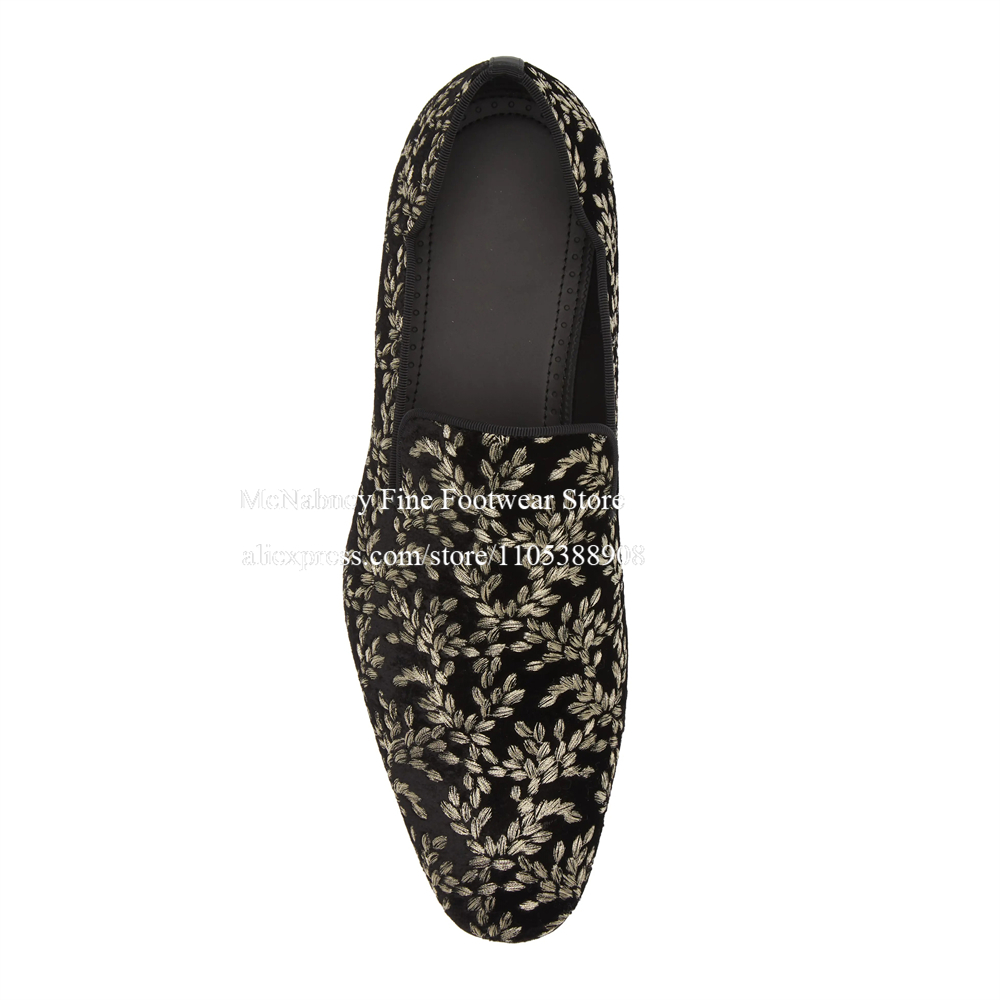 Black Silk Velvet Slip On Loaf - Men Formal Wear For Wedding recension och pris