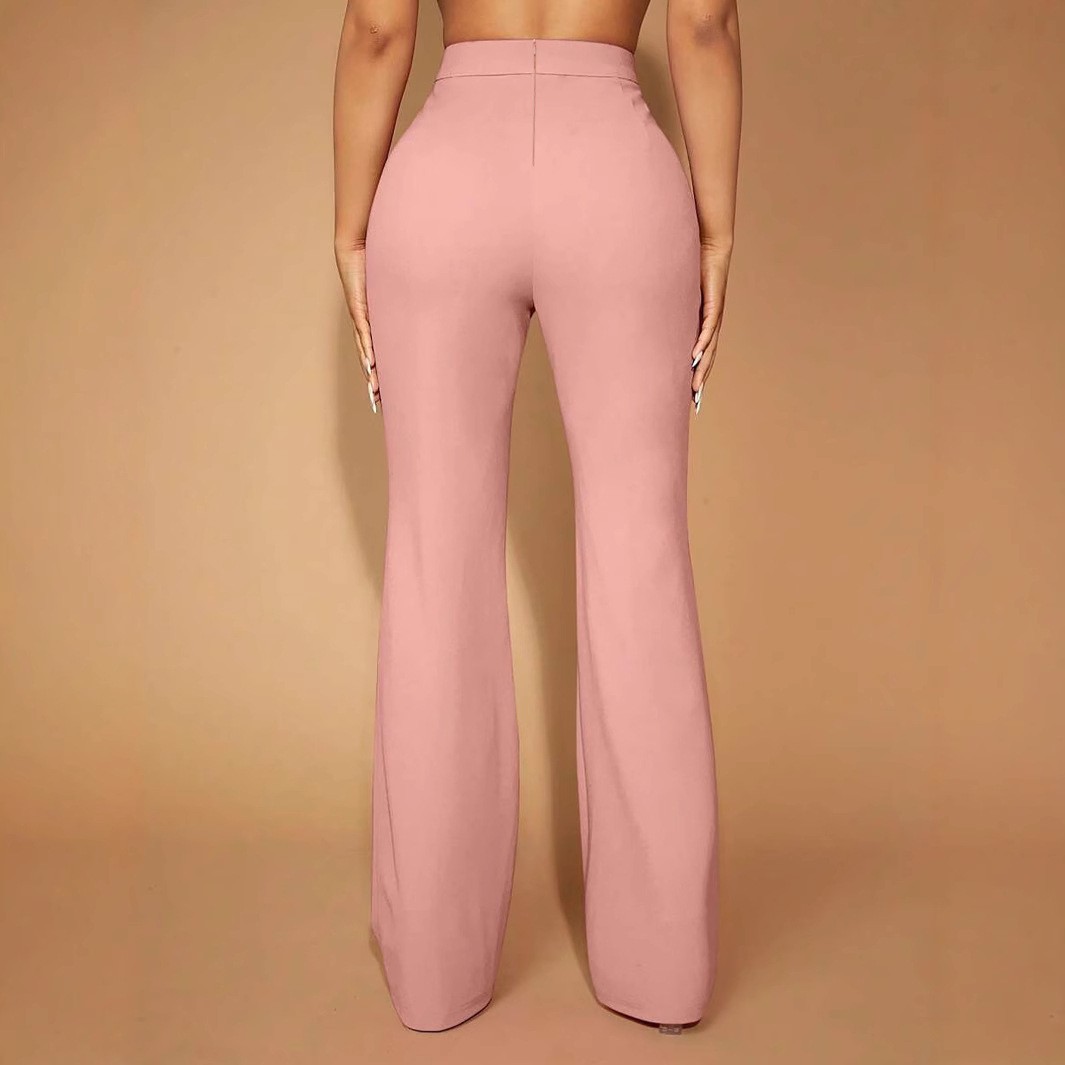 Summer Women's Pants High Wais - Dress Pant Flat Front recension och pris