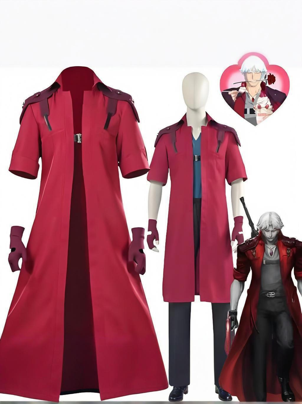 Dante cosplay uniform costume  - Men Formal Wear Coat recension och pris