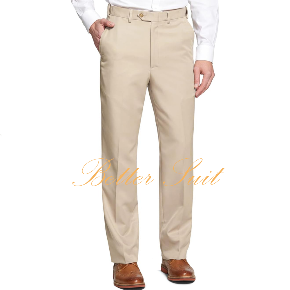 Men's Classic Fit Flat Front D - Dress Pant Flat Front recension och pris