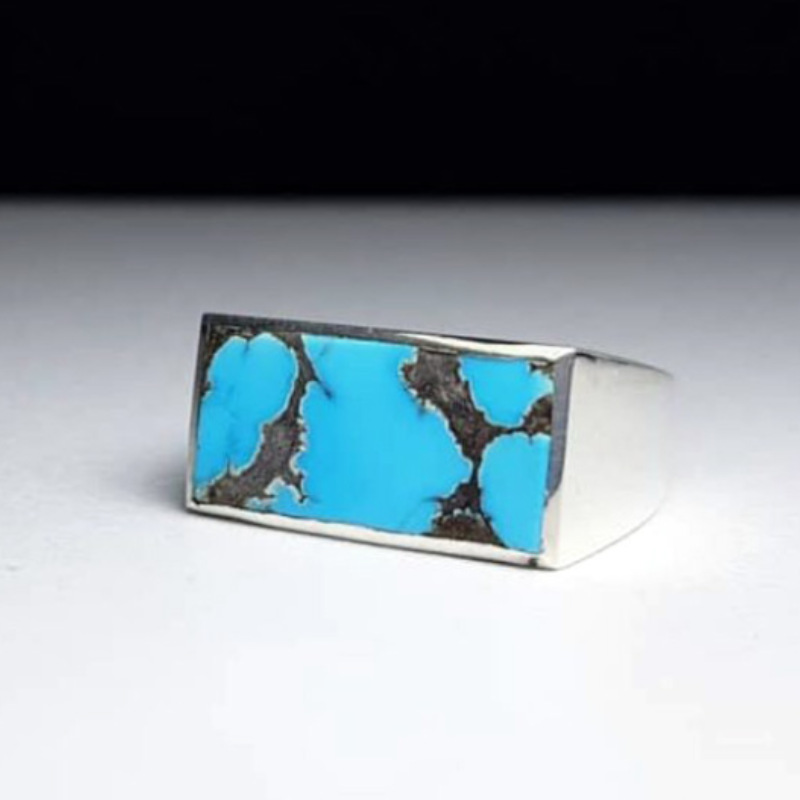 1pc Stylish Mens Ring with Blu - Men Formal Wear Modern recension och pris