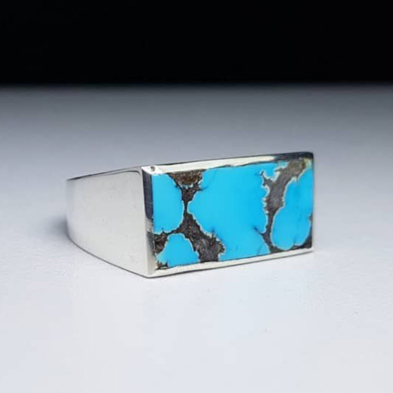 1pc Stylish Mens Ring with Blu - Men Formal Wear Modern recension och pris