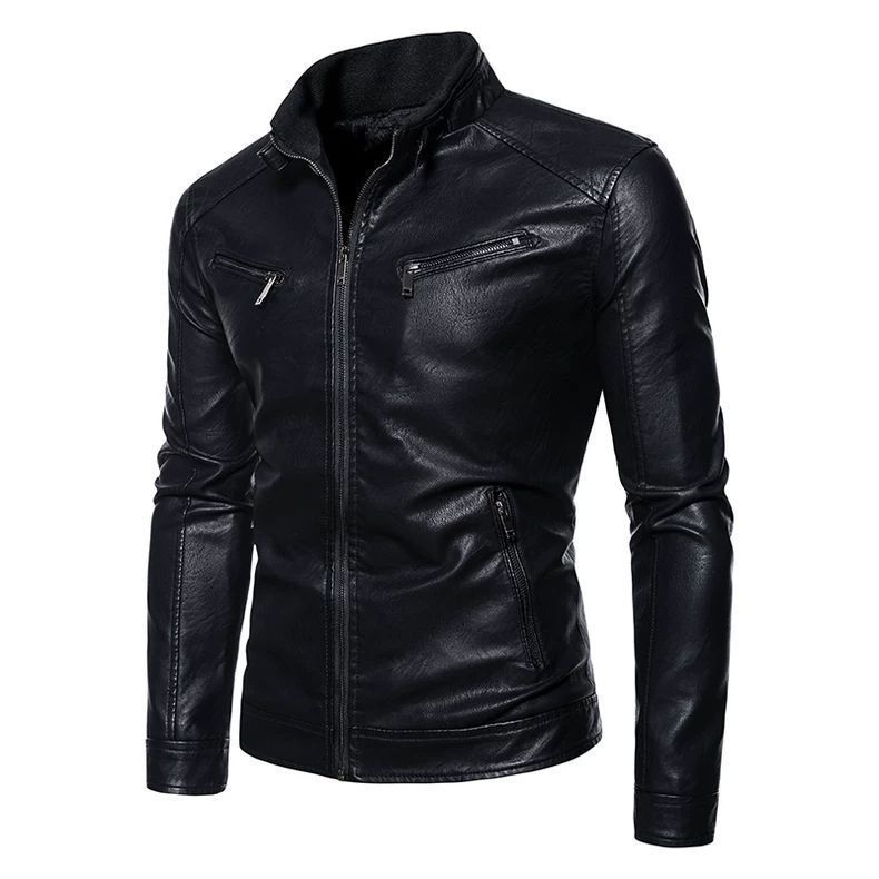 Trendy Korean style leather ja - Men'S Style Formal Wear recension och pris