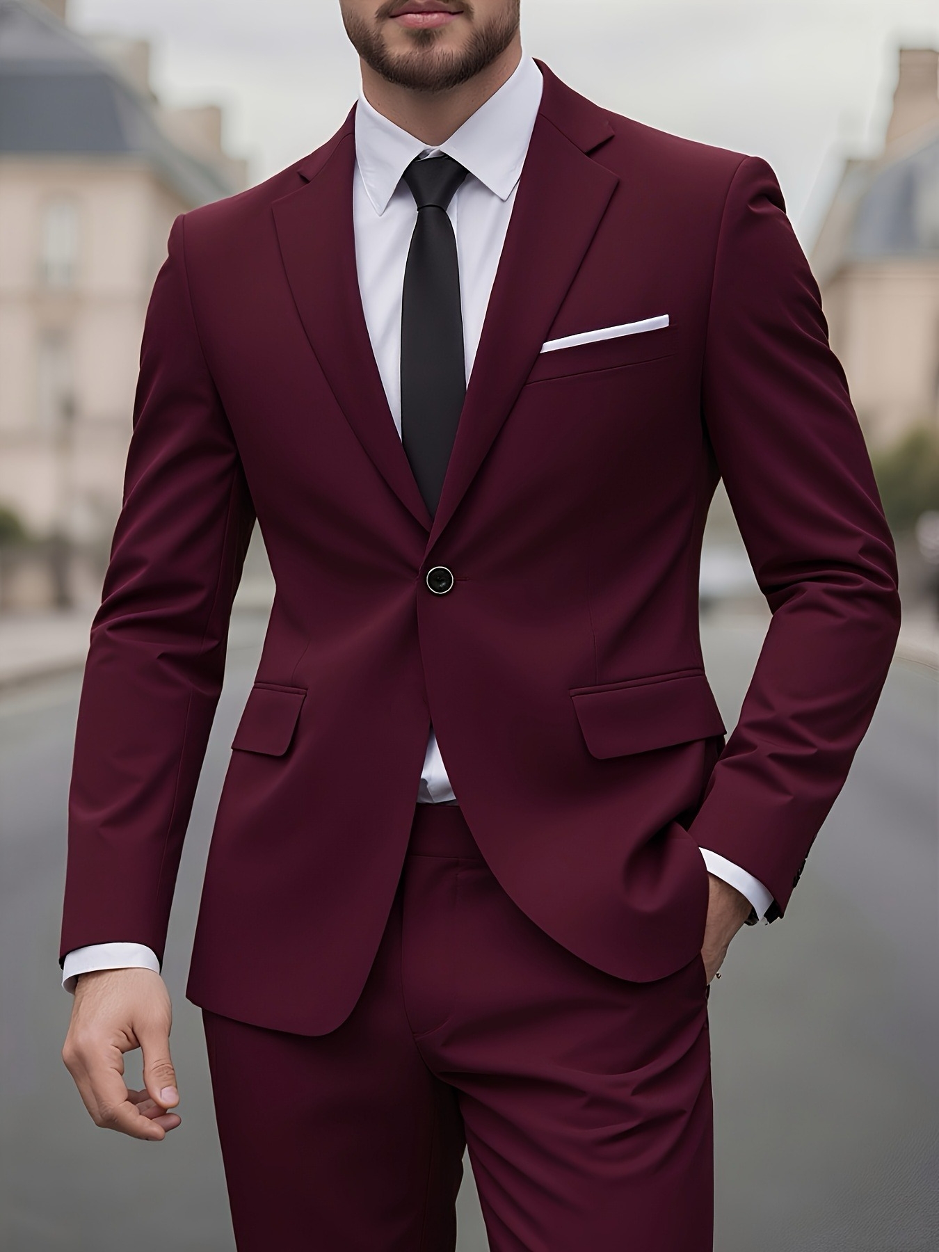 Men's Suit 2pcs Set, Modern Ge - Men Formal Wear Modern recension och pris