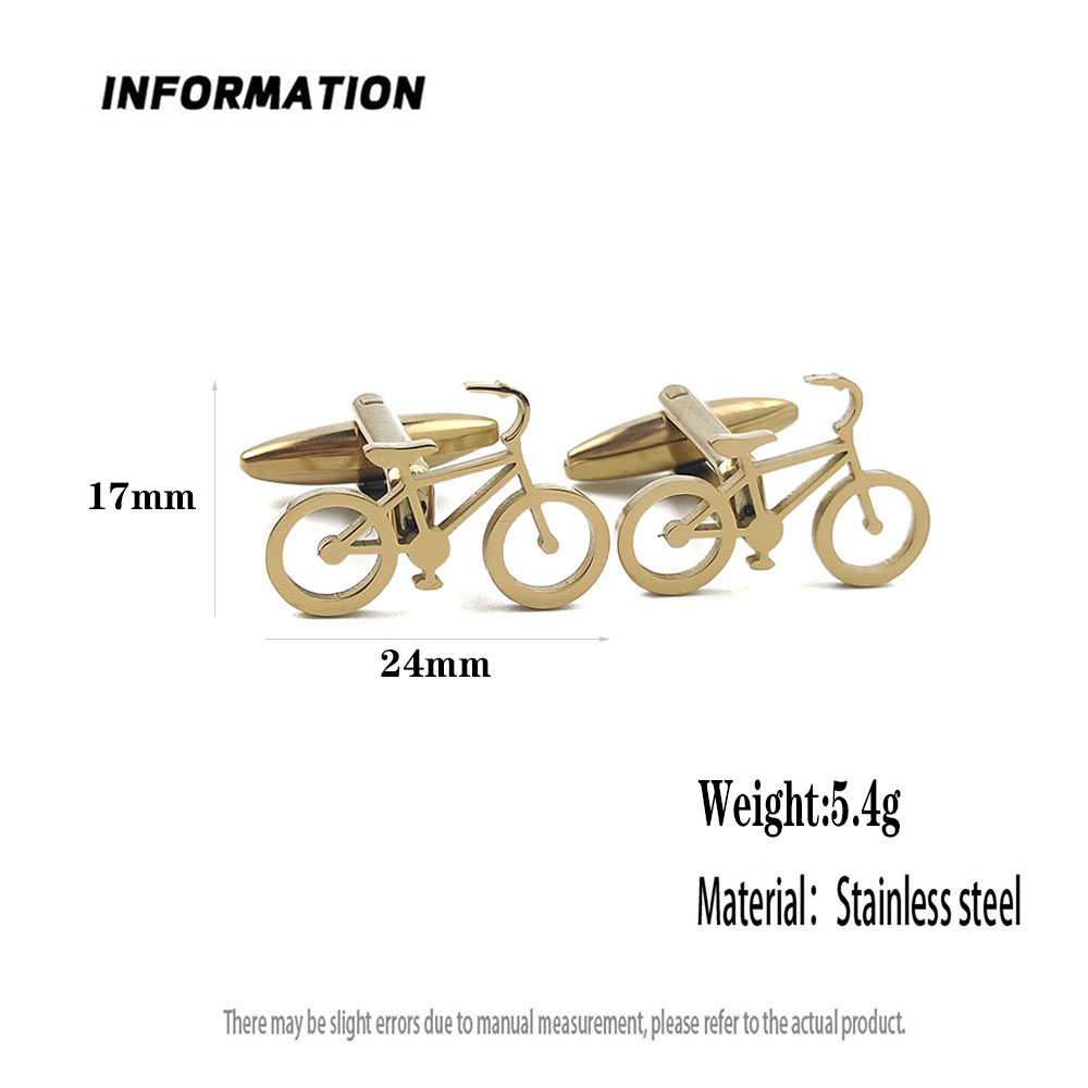 Punk style hollow bicycle stai - Dress Shirt French Cuff recension och pris
