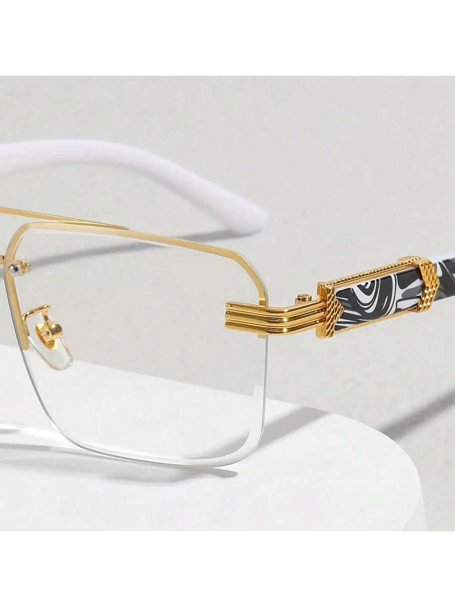 Mens Half-Frame Eyewear With T - Men Formal Wear Fashion recension och pris