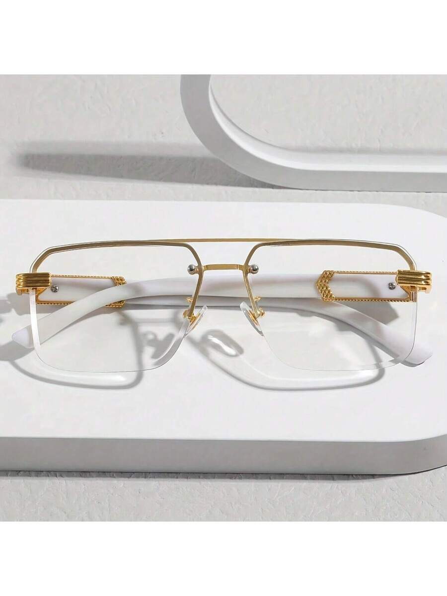Mens Half-Frame Eyewear With T - Men Formal Wear Fashion recension och pris