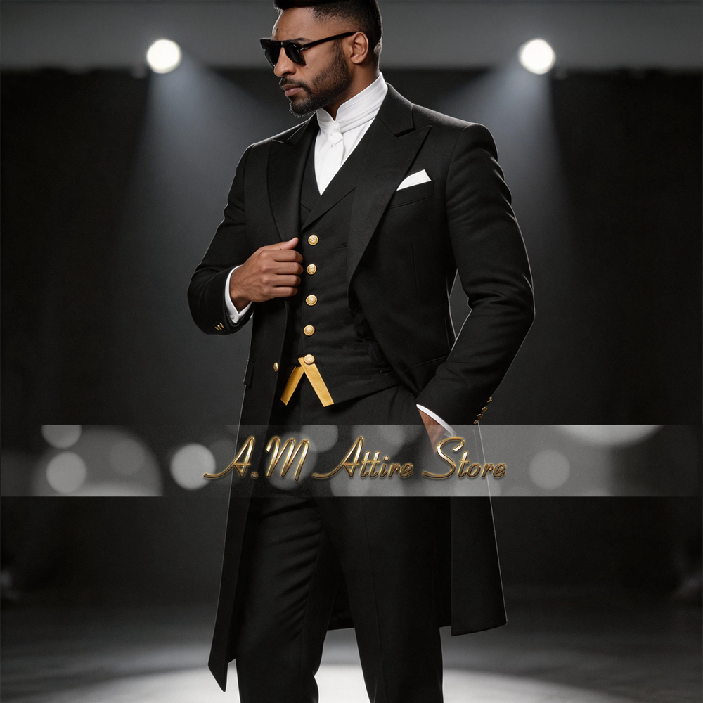 Wedding Suit for Men Blue 3-Pi - Men Formal Wear For Wedding recension och pris