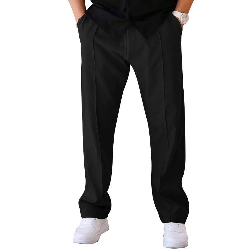 Men Casual LooseStraight Leg D - Dress Pant Flat Front recension och pris
