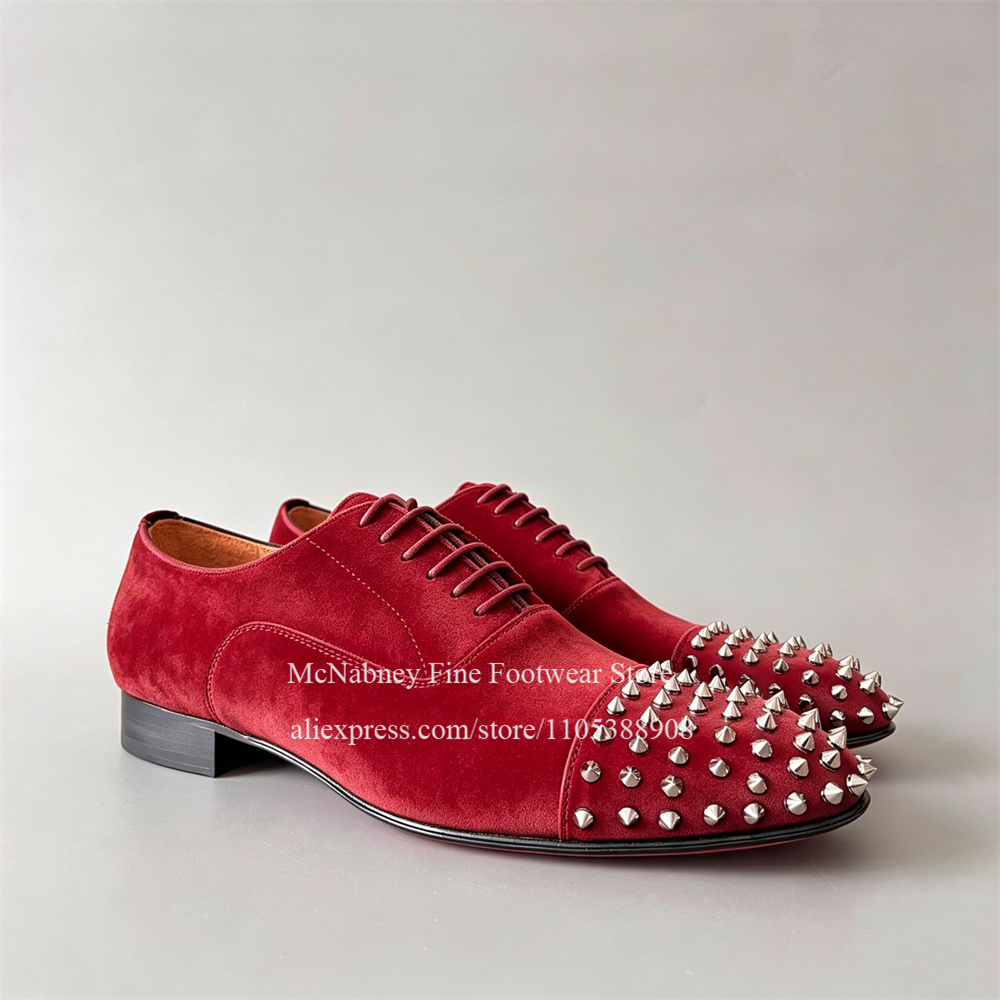Spike Studs Leather Dress Shoe - Men Formal Wear For Wedding recension och pris