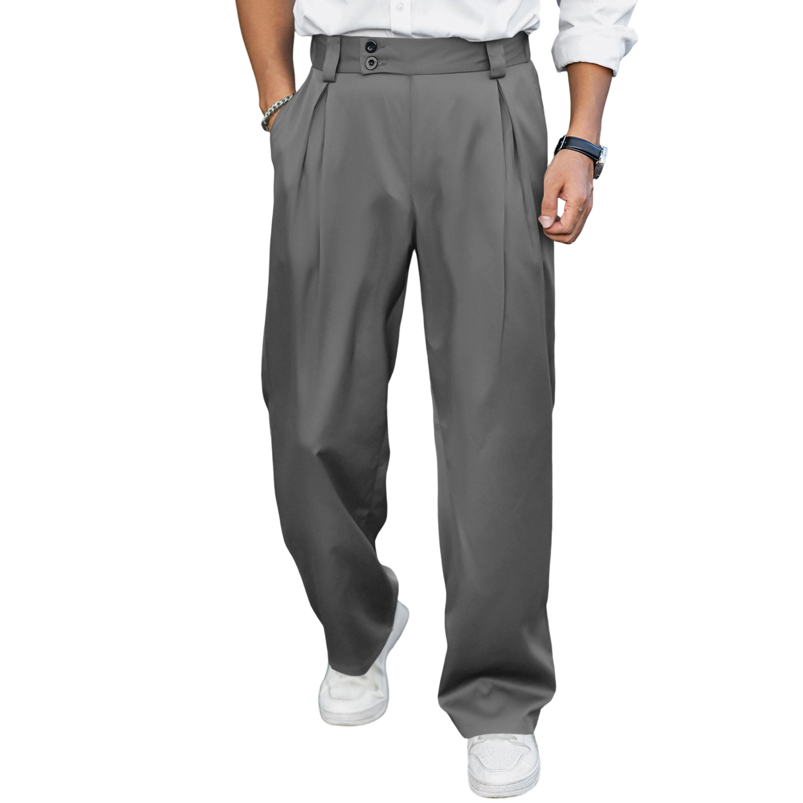 2026 Men’s Wide Leg Dress Pant - Dress Pant Flat Front recension och pris