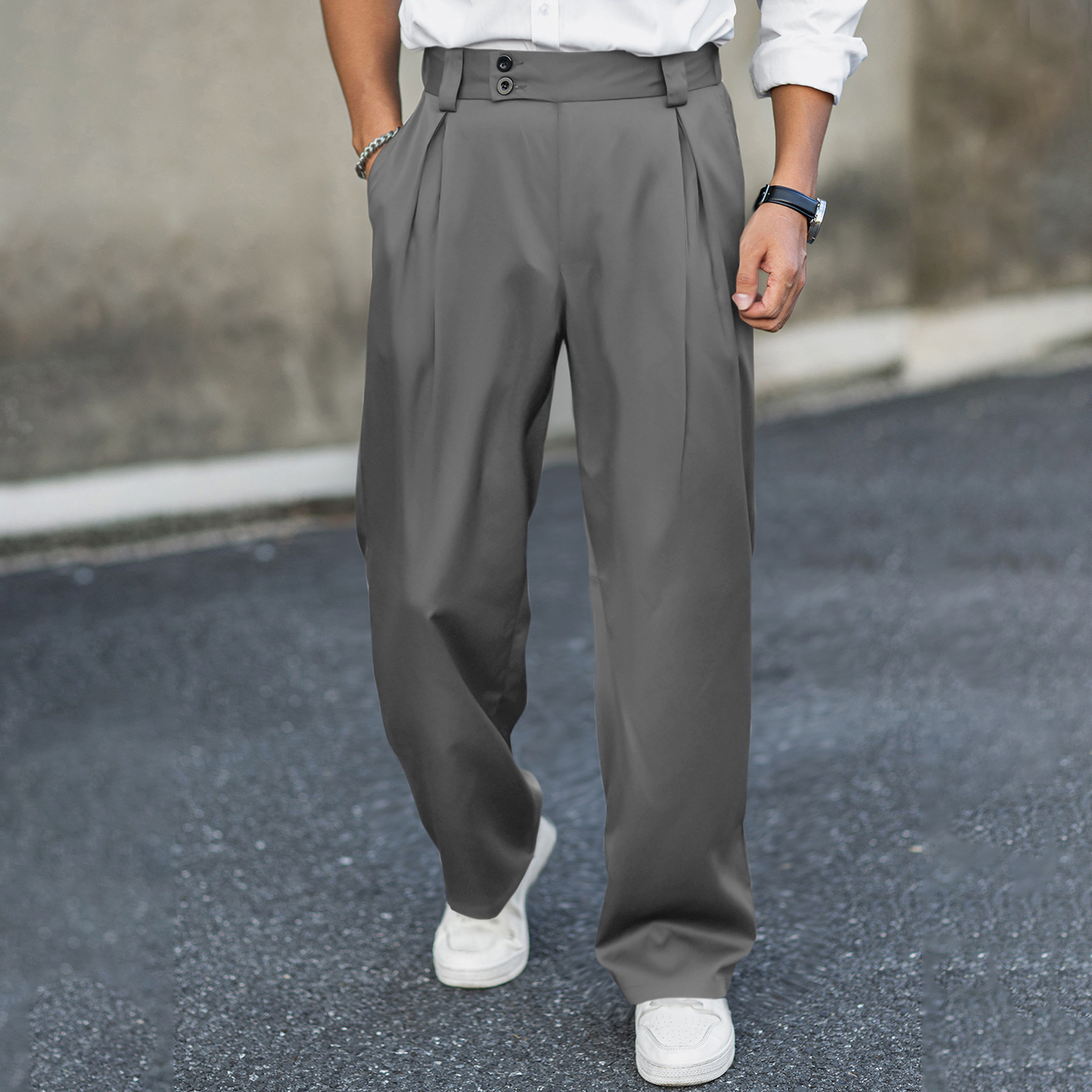 2026 Men’s Wide Leg Dress Pant - Dress Pant Flat Front recension och pris
