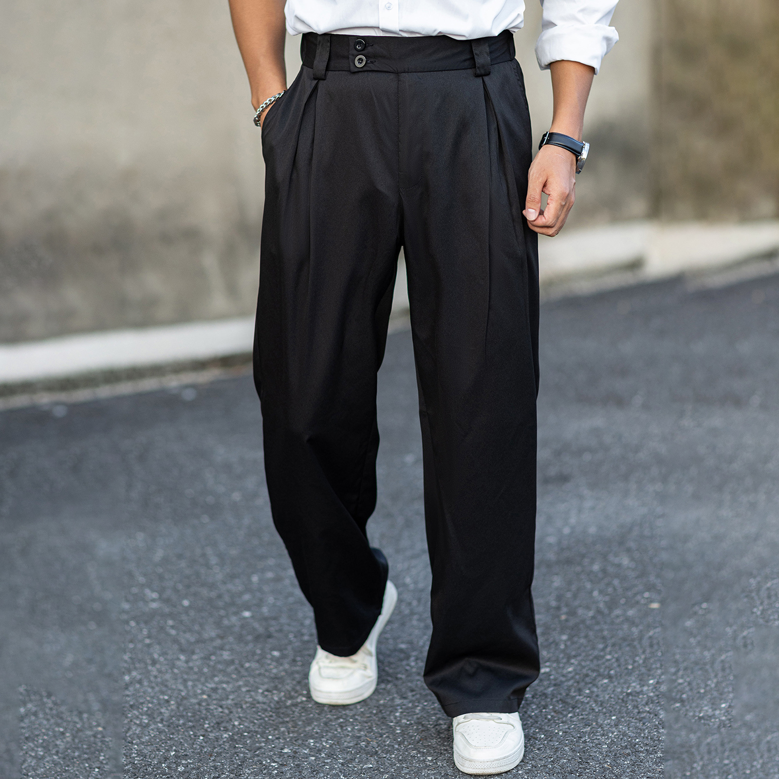 2026 Men’s Wide Leg Dress Pant - Dress Pant Flat Front recension och pris