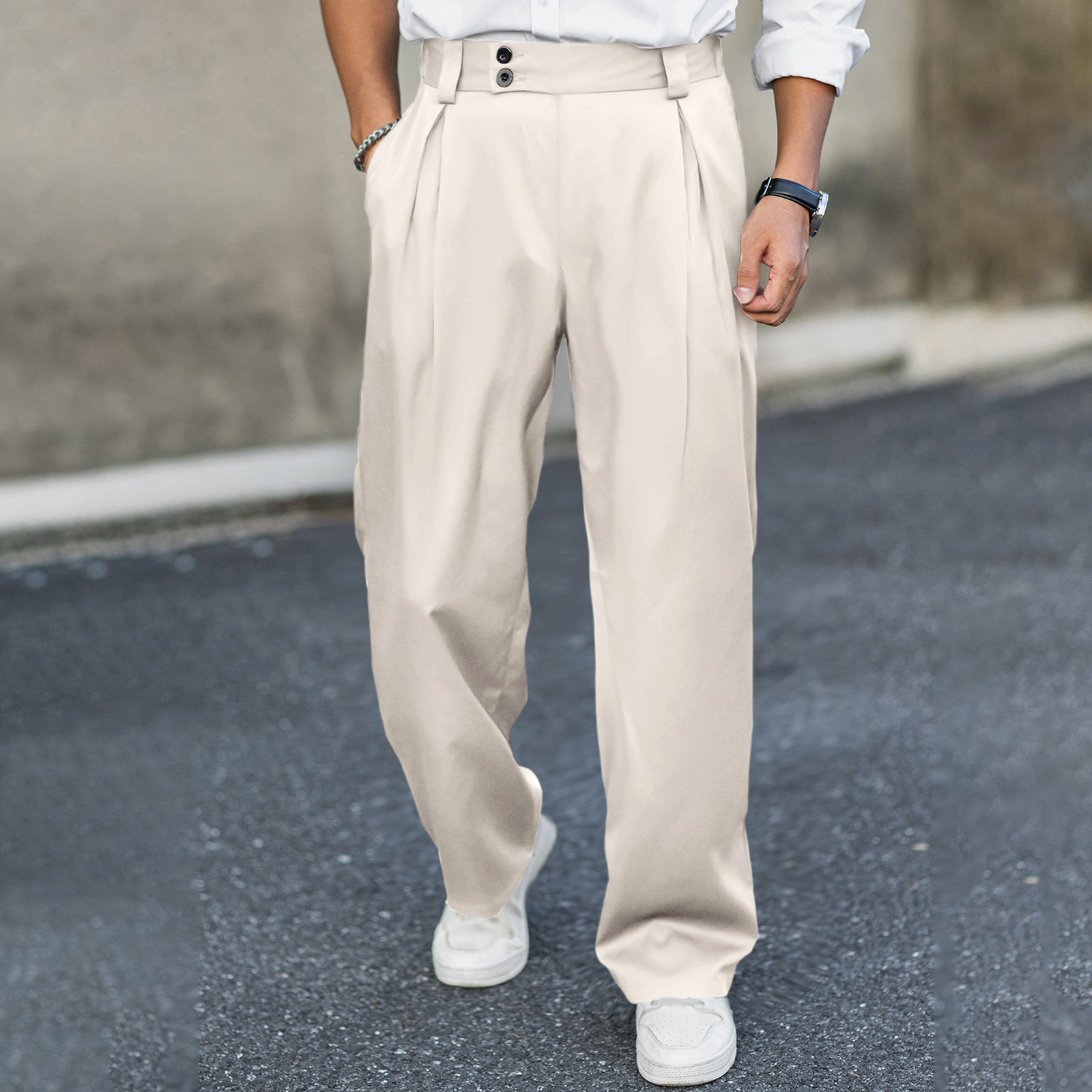 2026 Men’s Wide Leg Dress Pant - Dress Pant Flat Front recension och pris