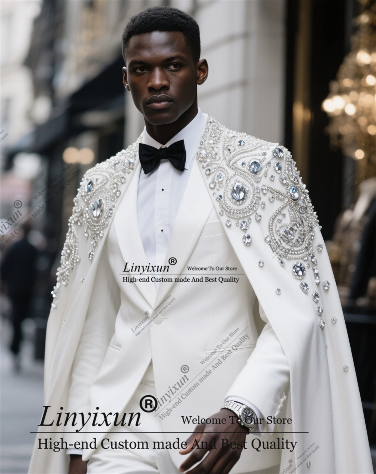 High-end Fashion Diamond Men S - Men Formal Wear For Wedding recension och pris