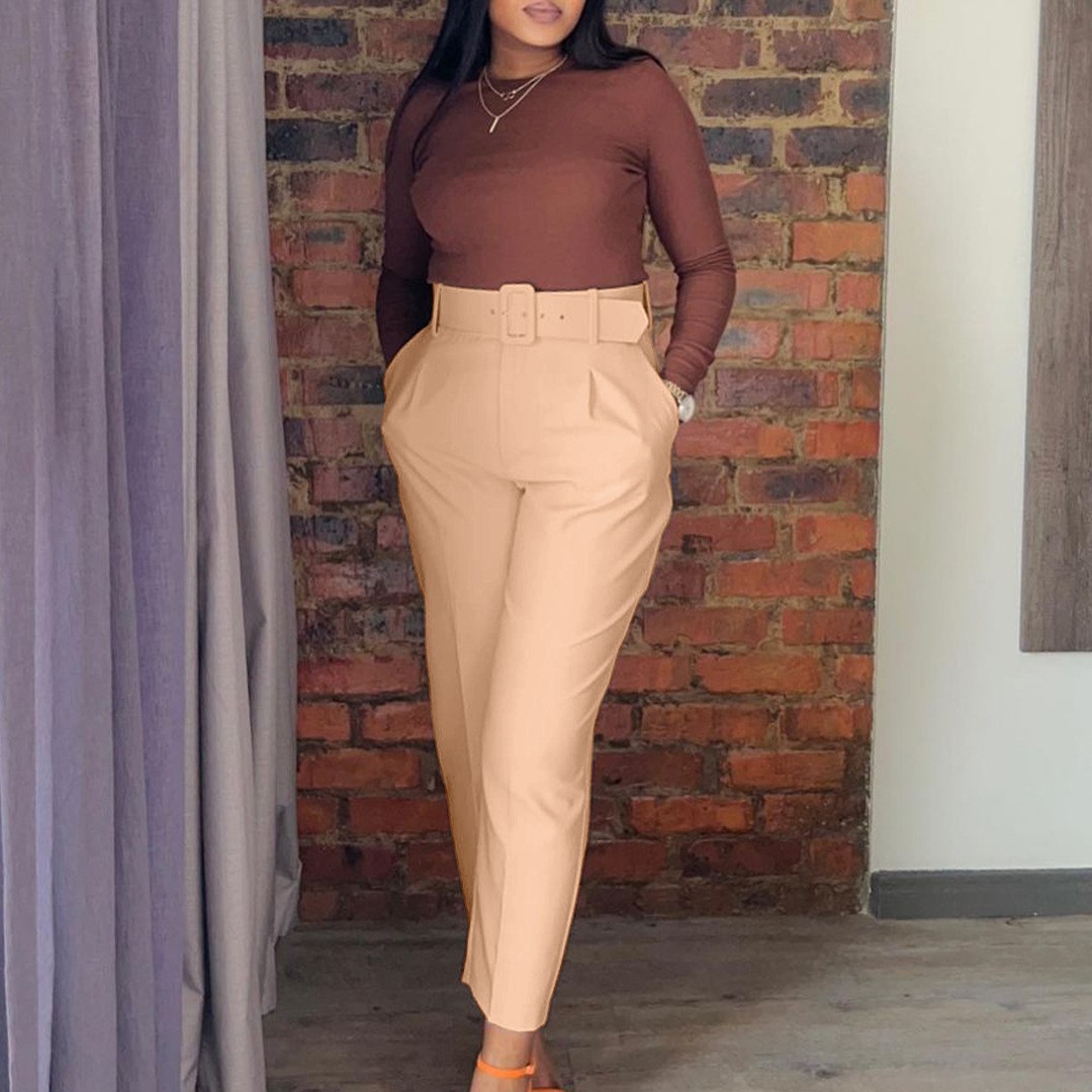 Women Pants High Waist Full Le - Dress Pant Flat Front recension och pris