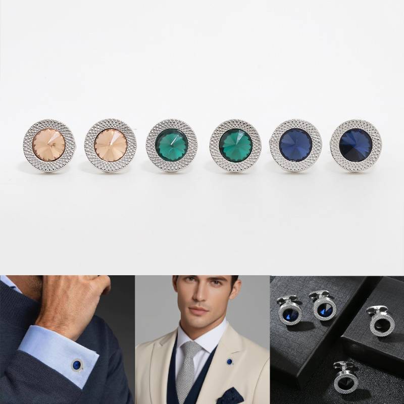 1Pc Stylish French Round Cuffl - Dress Shirt French Cuff recension och pris