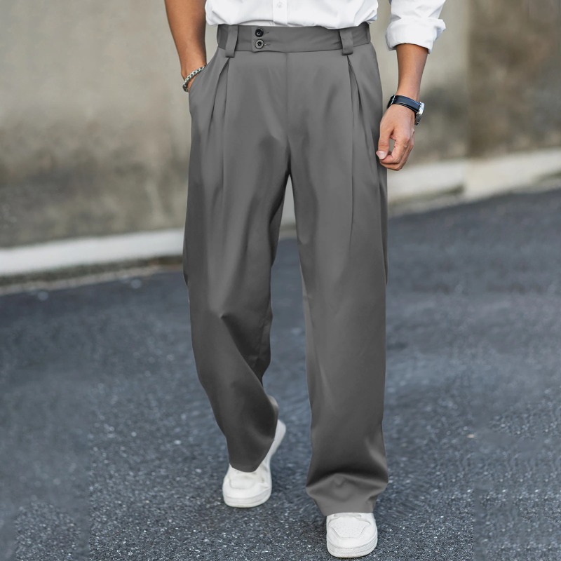 Men’s Wide Leg Dress Pants Hig - Dress Pant Flat Front recension och pris