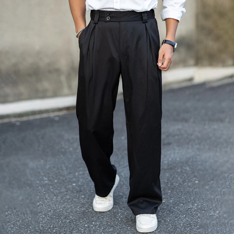 Men’s Wide Leg Dress Pants Hig - Dress Pant Flat Front recension och pris