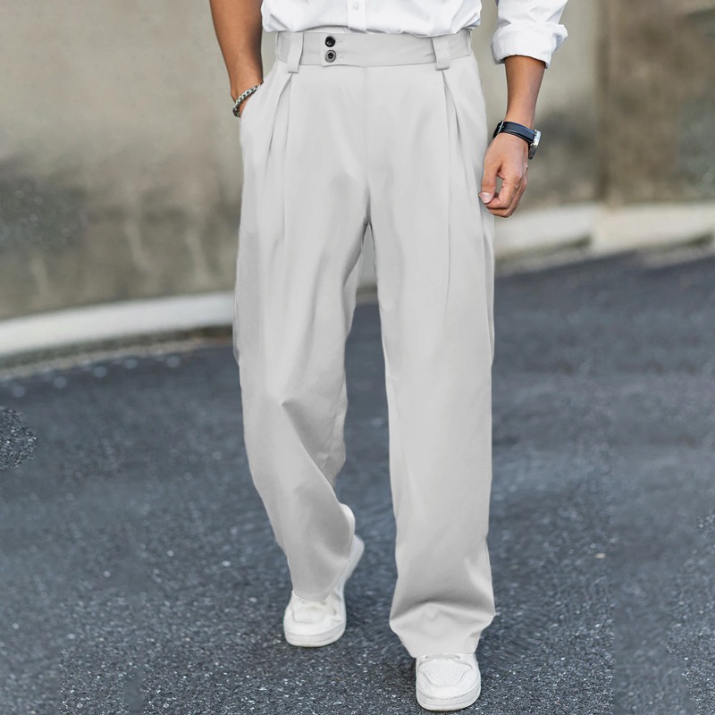 Men’s Wide Leg Dress Pants Hig - Dress Pant Flat Front recension och pris