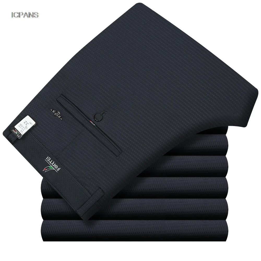 Thin Summer Suit Pants Mens St - Dress Pant Flat Front recension och pris
